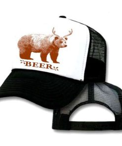 Beer Bear Deer Mesh Trucker Hat Cap