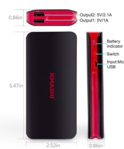 Kmashi 10000Mah External Battery Power Bank Portable Charger Backup Pack For .. 12 57 f5b913bf 3e7f 448b bbf8 189b0a2f054c
