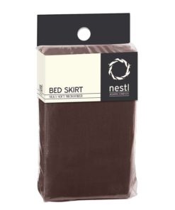 Alternative view of Nestl Bedding Microfiber Double Brushed Queen Dust Ruffle Dark Brown (Chocola..