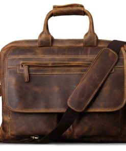Kattee Men's Leather Durable Briefcase 16" Laptop Bag 9 57 f778eb06 1072 4289 b323 50d8561f8227