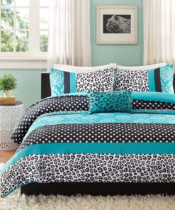 Alternative view of Mizone Chloe 4 Piece Comforter Set Full/Queen Teal