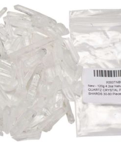 Alternative view of 120G 4.2Oz Natural Clear Quartz Crystal Points Shards 30-80 Piece Lot Average..