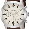 Fossil Men's Fs5146 Pilot 54 Chronograph Watch With Brown Leather Band 3 57 f9cc0ec0 fa69 48ad 84aa 57cd3d970336