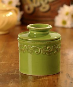 Alternative view of The Original Butter Bell Crock By L. Tremain Antique Vert Green