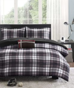Alternative view of Mizone Harley 4 Piece Comforter Set Full/Queen Black