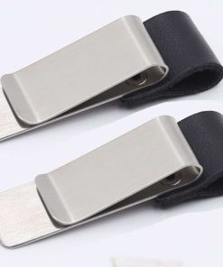 Alternative view of 2 Pcs Traveler Notebook Leather Pen Holder Apple Pencil Pen Loop Steel Clip (..