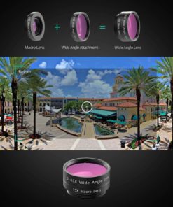 Aukey Optic Iphone Lens 198 Fisheye Lens + 150 Wide Angle + 15X Macro Lens Fo.. 14 57 fc0a4899 e48e 4e50 ac76 74edf996a2f7