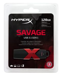 Kingston Digital Hyperx Savage128Gb Usb Flash Drive 3.1 / 3.0 350Mb/S R 250Mb.. 5 57 fd1748c0 4084 4b5c 9ea4 962eb12f5446