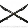 Swordmaster - 27" Stainless Steel Dual Full Tang Blade Black Ninja Sword Mach..