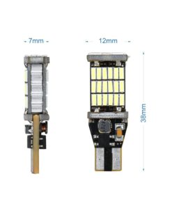 2 Pcs T10 Led Bulb Super Bright 1000Lm 6000K Led Canbus Error Free 912 921 T10 T15 AK-4014 Led Bulbs for For Chevrolet Ford GMC Honda Nissan Toyota Truck Backup Reverse Lights 45 Pcs Chipsets 45-SMD Led Light 10 61 f3tjnusL