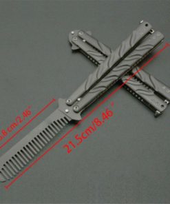 Deluxe Metal Practice Balisong Butterfly Comb Trainer 6 61 jS60y8mL. SL1000