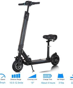 Goplus Foldable Electric Scooter, Adjustable Kick Scooter, Speed Up to 15.5MPH - 12.5 Mile Range of Riding w/ 5.2Ah 36V Lithium Battery, Suitable for Riders Under 220lbs 13 610NqlDfMRL