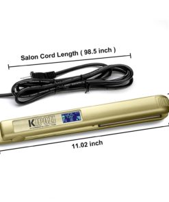 KIPOZI 1 Inch Pro Nano-Titanium Flat Iron,450F Salon High Heat,Anti Frizz LCD Hair Straightener, Dual Voltage 12 611 ZuJeWIL