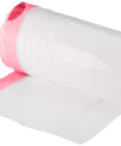 AmazonBasics 13-Gallon Tall Kitchen Trash Bag with Draw String, 0.9 mil, White, 300-Count 7 612PPEXppuL