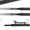 2PC Double Edged Combo Large 33.5" Ninja Katana Twin Sword Machete w/ Nylon Sheath 45 613g1Whgc7L