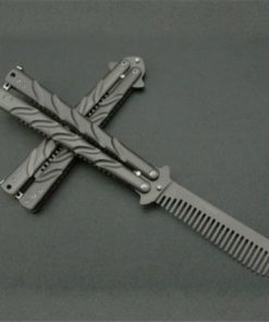Deluxe Metal Practice Balisong Butterfly Comb Trainer 9 6141fa5wVBL. SL1000