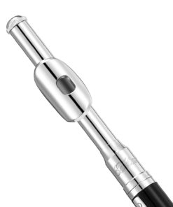 Alternative view of Black Resin Piccolo Key of C With Silver Plated Keys Hard Case Fingering Chart, Cleaning Rod, Cloth, Swab and Gloves