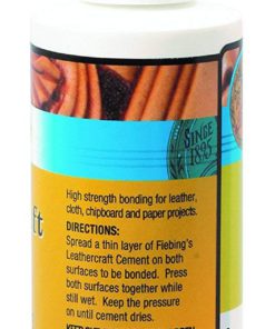 Alternative view of Fiebing's Leathercraft Cement, 4 oz - High Strength Bond for Leather Projects and More - Non-toxic