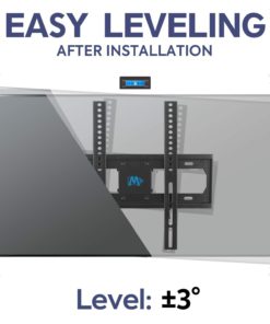 Mounting Dream TV Mount Full Motion with Perfect Center Design for 26-55 Inch LED, LCD, OLED Flat Screen TV, TV Wall Mount Bracket with Articulating Arm up to VESA 400x400mm, 60 lbs MD2377 25 61ADeZJLuEL