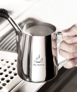 Milk Frothing Pitcher - Stainless Steel Measurement Inside the frothing Cup with Latt Art Pen 14 Ounces 11 61AHJ1kHr0L