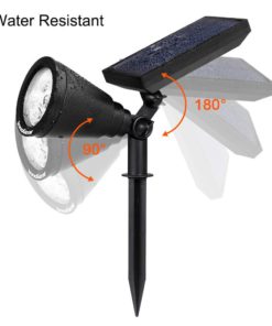 InnoGear Upgraded Solar Lights 2-in-1 Waterproof Outdoor Landscape Lighting Spotlight Wall Light Auto On/Off for Yard Garden Driveway Pathway Pool, Pack of 4 (Warm White) Warm White 10 61AgzugzmUL