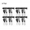 Rope Clip Hanger, Sopito 4 Pairs 1/8 inch Adjustable Heavy Duty Rope Hanger - Reinforced Metal Internal Gears Ratchets, Loose-Proof Design, 8-ft Long & 150lbs Weight Capacity 44 61B3MCBoi4L