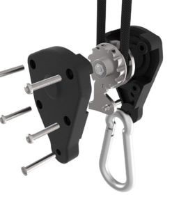 Rope Clip Hanger, Sopito 4 Pairs 1/8 inch Adjustable Heavy Duty Rope Hanger - Reinforced Metal Internal Gears Ratchets, Loose-Proof Design, 8-ft Long & 150lbs Weight Capacity 10 61CWVuQZ0fL