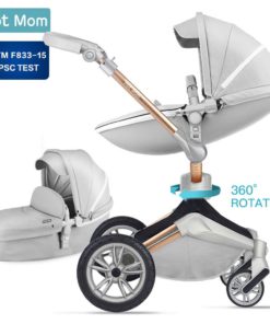 Alternative view of Baby Stroller 360 Rotation Function,Hot Mom Baby Carriage Pushchair Pram 2019,Grey Grey