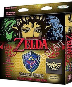 2016 Nintendo The Legend Of Zelda Collector's Trading Cards Value Box - 4 packs of 6 cards each (Assorted Pin)