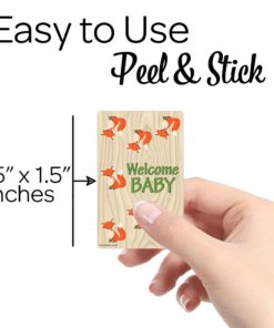 Woodland Animals Baby Shower Miniatures Candy Bar Wrapper Stickers (Set of 54) 12 61EOmpl0GsL