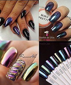 Born Pretty 8 Box Shinning Mirror Nail Glitter Powder Gorgeous Nail Art Chrome Pigment Glitters 8 Colors Bundle 1 14 61F3bhwFKwL
