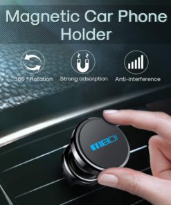 Alternative view of Air Vent Phone Holder, MEIDI Universal Magnetic Phone Car Mount 360 Rotation Cell Phone GPS Holder Compatible iPhone Samsung HTC and Mini Tablets(Black) Black