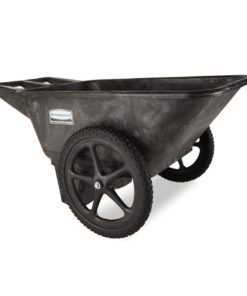 Rubbermaid Commercial Products FG564200BLA Plastic Yard Cart, 7.5 cu. feet 300 lbs/7.5 Cu. Ft./Big Wheels 9 61FdnHLg CL