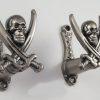 2 Pc Pirate Sword Hanger Jolly Roger Hook Cutlass Gun Pistol Wall Mount Display 14 61GoqzmlWcL