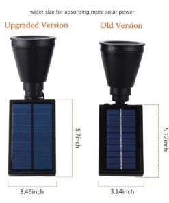 InnoGear Upgraded Solar Lights 2-in-1 Waterproof Outdoor Landscape Lighting Spotlight Wall Light Auto On/Off for Yard Garden Driveway Pathway Pool, Pack of 4 (Warm White) Warm White 9 61HaGZMKW2BL