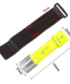 HeCloud 2 Pack LED XM-T6 Professional Diving Flashlight with Battery Charger, Bright LED Submarine Light Scuba Safety Lights Waterproof Underwater Torch for Outdoor Under Water Sports (Yellow) 13 61HfGfQfRkL