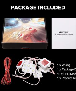 AUDEW 40 Led White Interior Lights Kit,12V LED Ceiling Lights Kit For LWB Van Trailer Lorries Sprinter Ducato Transit Boats VW 13 61JU1ykXTlL