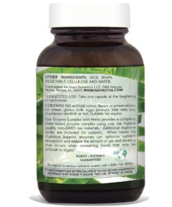 Natural Nutra Plant Based Digestive Enzyme Complex with Herbs, Amylase, Bromelain, Lipase, Protease, Lactase, Plant Based, 90 Vegan Capsules 11 61K7l2nX1nL