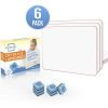 6 Pack Dry Erase Lap Board 9”X12” | Interactive Learning Whiteboard Educational (Single Sided) Erasers Included 6 pack
