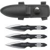 Perfect Point RC-595-3 Thunder Bolt Throwing Knife Set with Three Knives, Black Blades, Steel Handle, 5-1/2-Inch Overall 5.5-Inch Overall 59 61M uPsnHAL