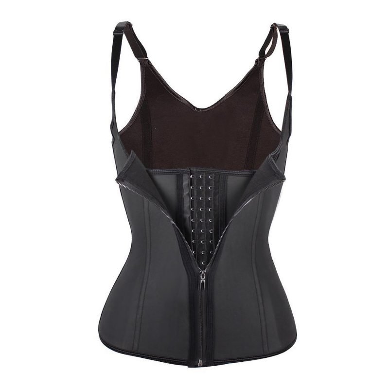 Catalog 5 Lover-Beauty Women's Underbust Corset Waist Trainer Cincher Body Shaper Vest X-Large Black Zipper&hook