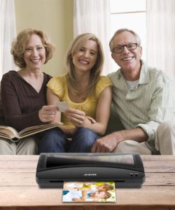 JZBRAIN Laminating Machine, Laminator Machine A4 Maxinmum, Quick Warm-up, Hot & Cold Fast Lamination (Black) Black 10 61N6GVVQ1 L