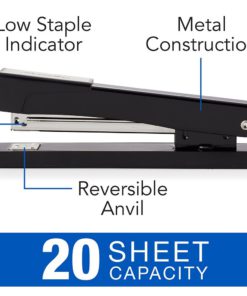 Alternative view of Swingline Stapler, Light Duty Desktop Stapler, 20 Sheet Capacity, Black (S7040501) Pack of 1