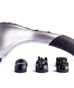 Healthstar Double Head Electric Full Body Massager for Head, Neck, Shoulder, Back, Leg and Foot -Handheld Percussion Massage, 5 Replaceable Massaging Heads Grey 11 61PxsDKTAZL