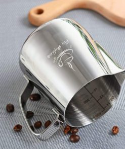 Milk Frothing Pitcher - Stainless Steel Measurement Inside the frothing Cup with Latt Art Pen 14 Ounces 14 61Q2Mzea FL