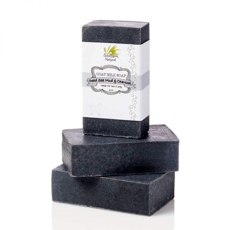 Activated Charcoal Soap Bars With Dead Sea Mud - For Acne, Psoriasis & Eczema. All Natural Face Soap & Body Soap. Made With Goat Milk & Peppermint Essential Oil. (3 BARS 4 oz EACH) 3 BARS - $26.95