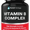Vitamin B Complex Vitamins B12, B1, B2, B3, B5, B6, B7, B9, Folic Acid - Super B Complex Vitamins for Women, Men, Adults – Aids in Energy, Stress, and Immunity - 90 Vegetarian Capsules - $61.95