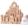 KAJA Classic Natural Wooden Building Blocks Sets 80 Pcs Blocks for Toddlers Educational Preschool Learning Toys with Carrying Bag 38 61RXTC3hdIL