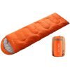 Maevis Camping Sleeping Bag - 3 Season - Winter, Spring, Fall, Envelope Lightweight Portable, Waterproof for Adults & Kids - Camping Gear Equipment, Traveling, Hiking and Outdoors orange red - Right Zip 40 61T3ldZMlqL 1