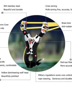 YZXLI Professional Outdoor Hunting Stainless Steel slingshots and Bag Slingshot + bag 14 61UMmTljvnL